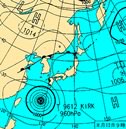 台風と天気図